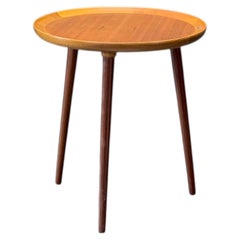 Anton Kildeberg Round Teak Sidetable