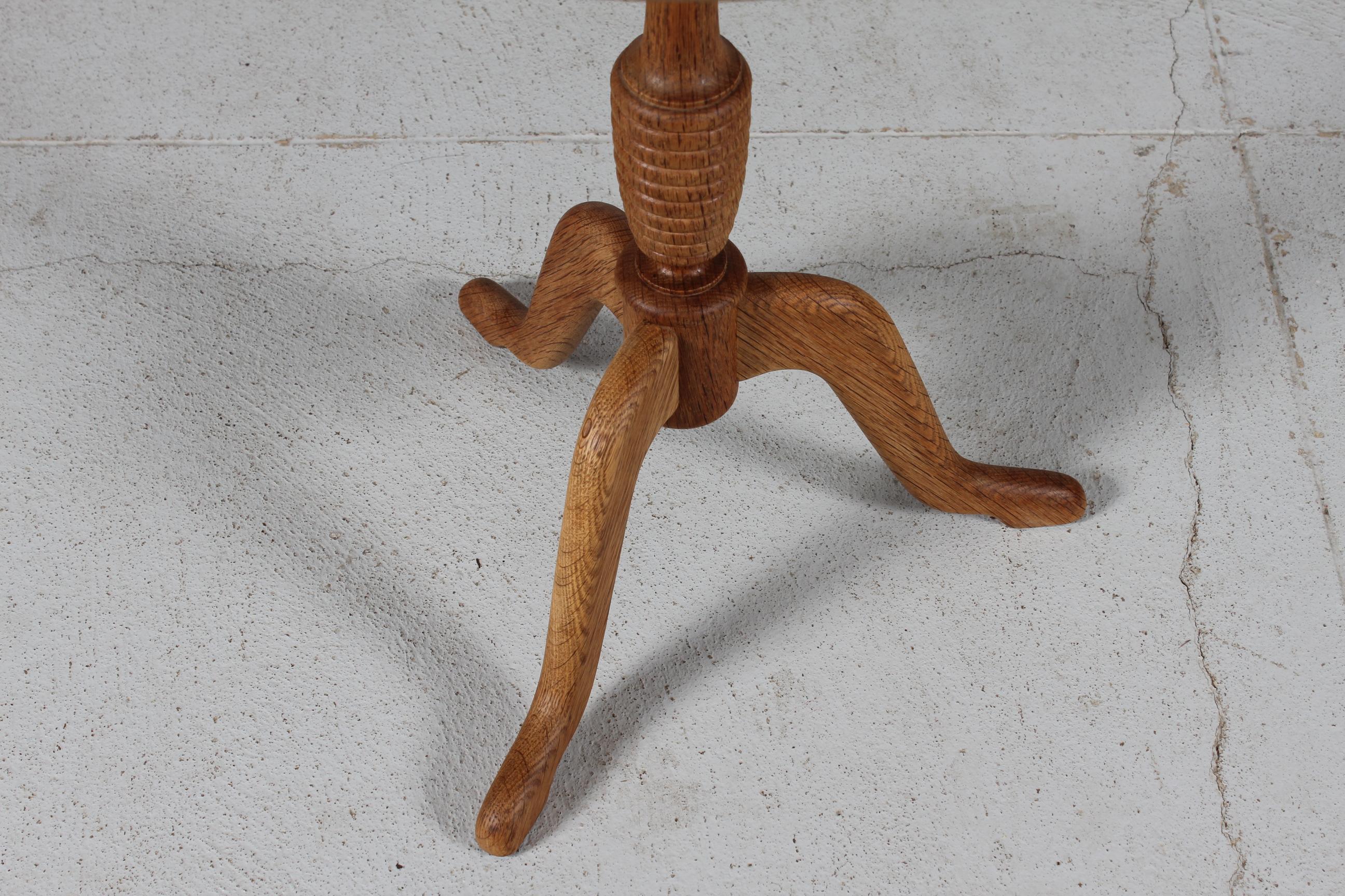 Anton Kildeberg Side Table Made from Solid Oak, Danish 1970s In Good Condition In Silkeborg, Silkeborg