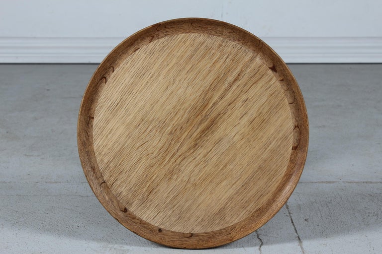 Late 20th Century Anton Kildeberg Side Table Made from Solid Oak, Danish 1970s