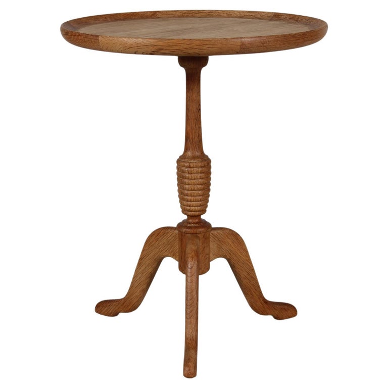 Anton Kildeberg Side Table Made from Solid Oak, Danish 1970s