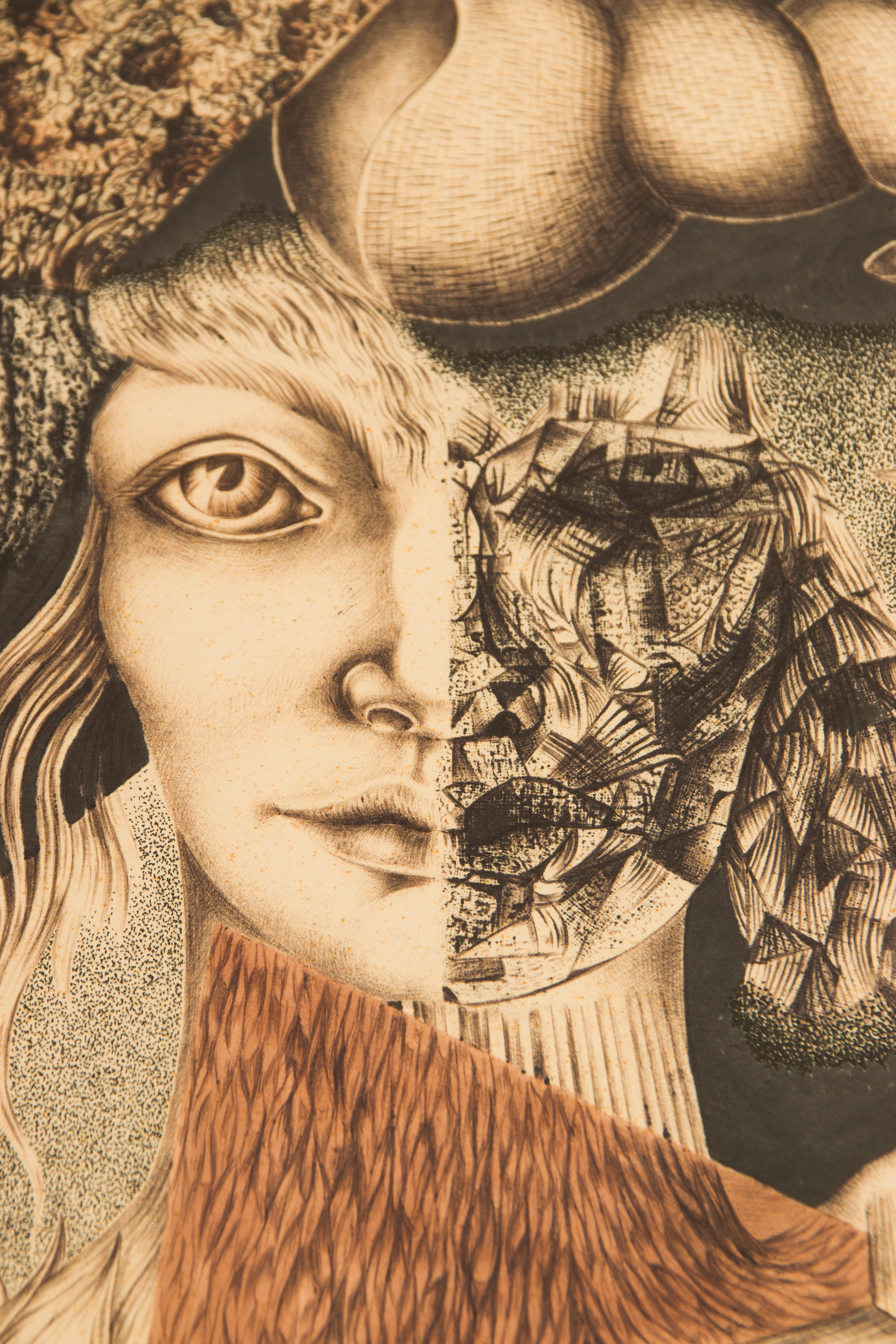 Anton Krejcar Figurative Painting - Kleine Metamorphose