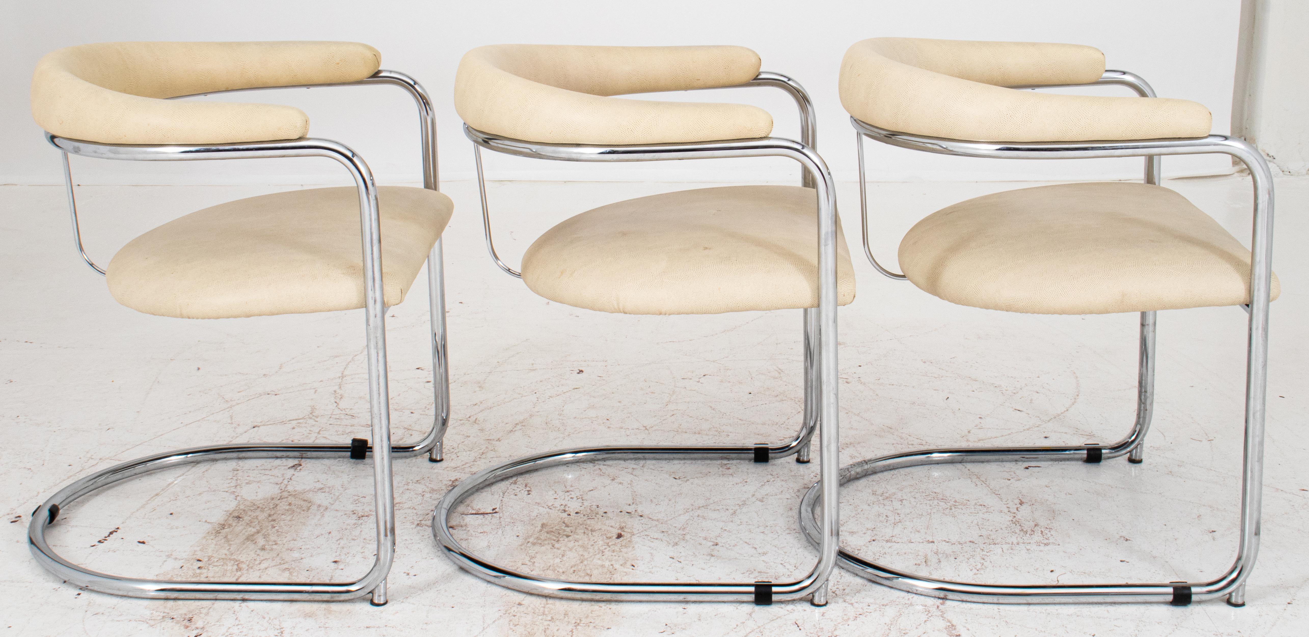 Anton Lorenz for Thonet Cantilevered Armchairs, 3 In Good Condition In Astoria, NY