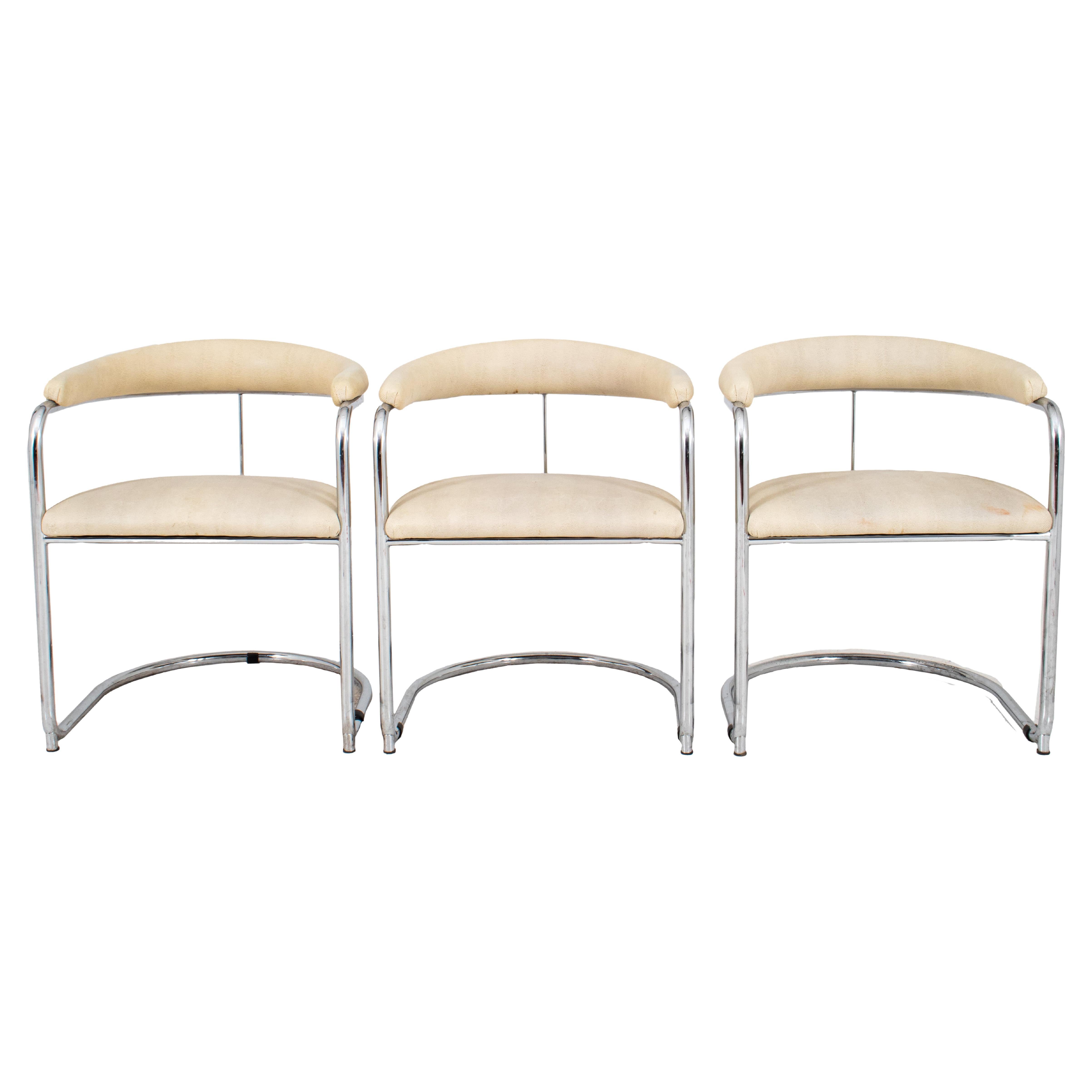 Anton Lorenz for Thonet Cantilevered Armchairs, 3