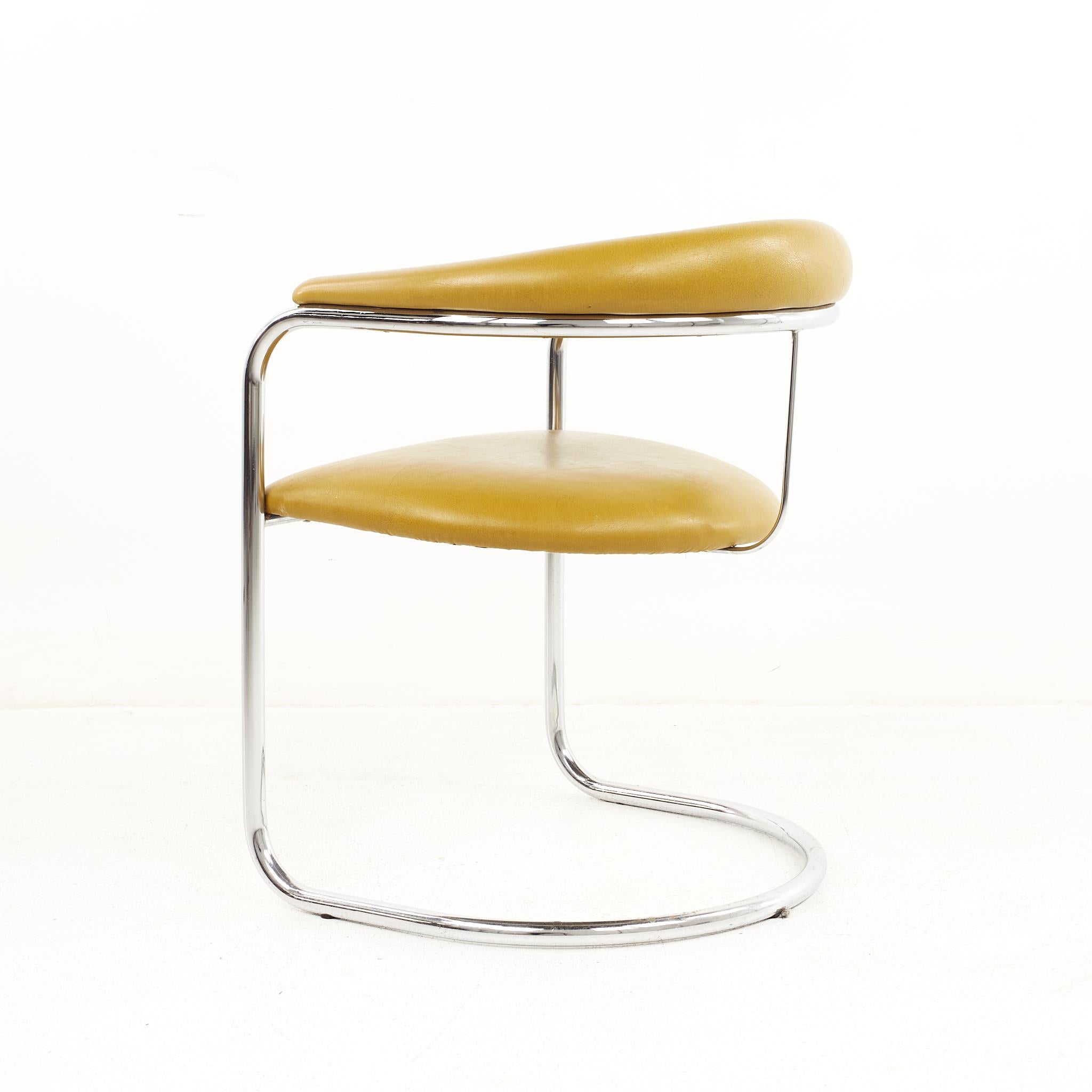 Anton Lorenz for Thonet Mid Century Chrome Dining Chairs - Set of 6 3