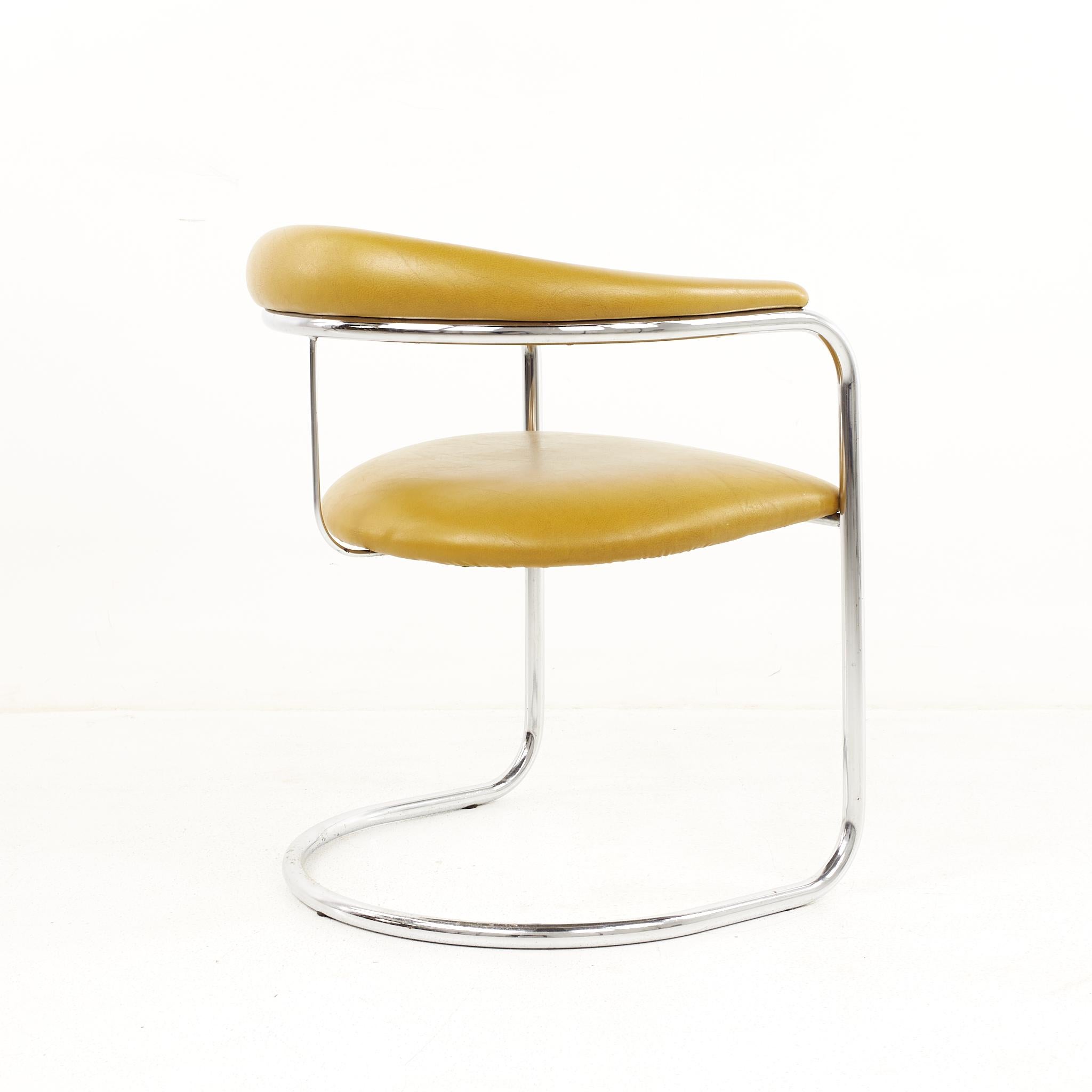 Anton Lorenz for Thonet Mid Century Chrome Dining Chairs - Set of 6 4