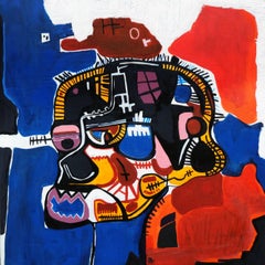 After Jean-Michel Basquiat, Painting, Acrylic on Metal