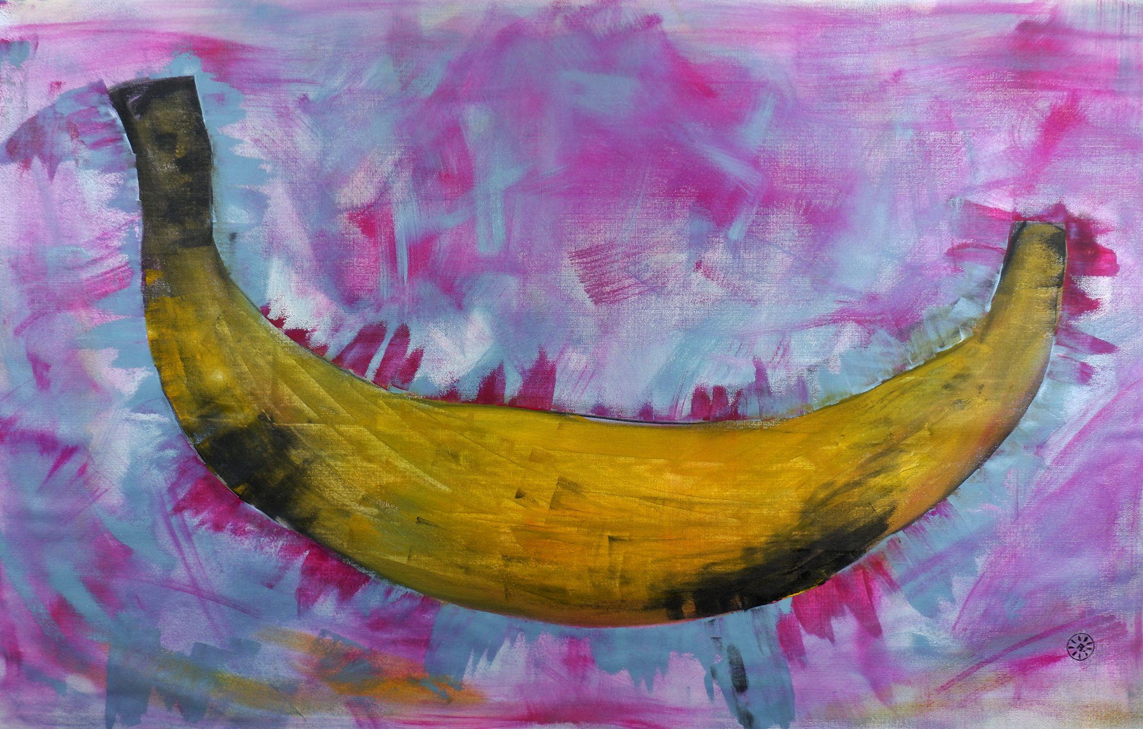 banana cat painting