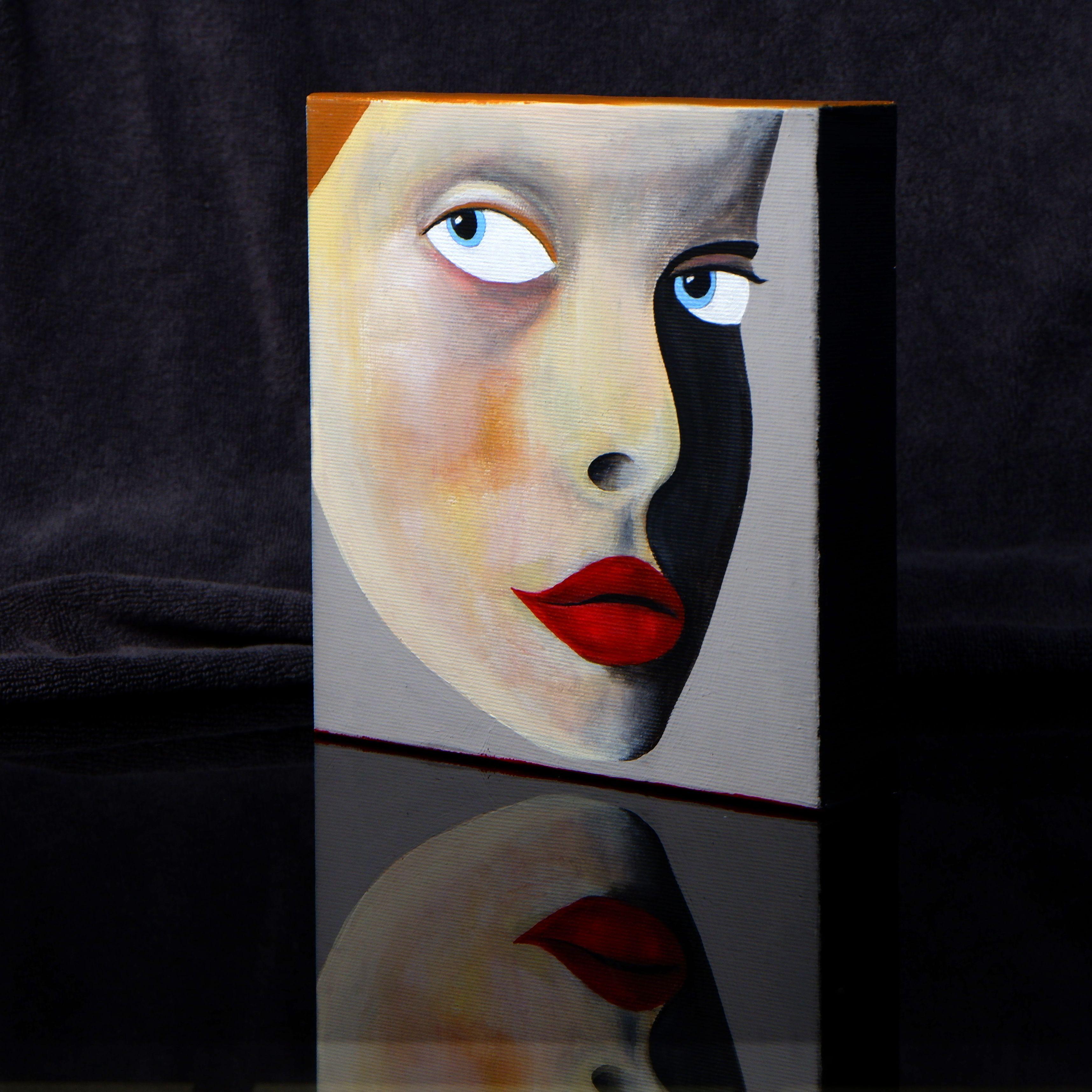 Linda, Peinture, Acrylique sur Toile - Moderne Painting par Anton Maliar