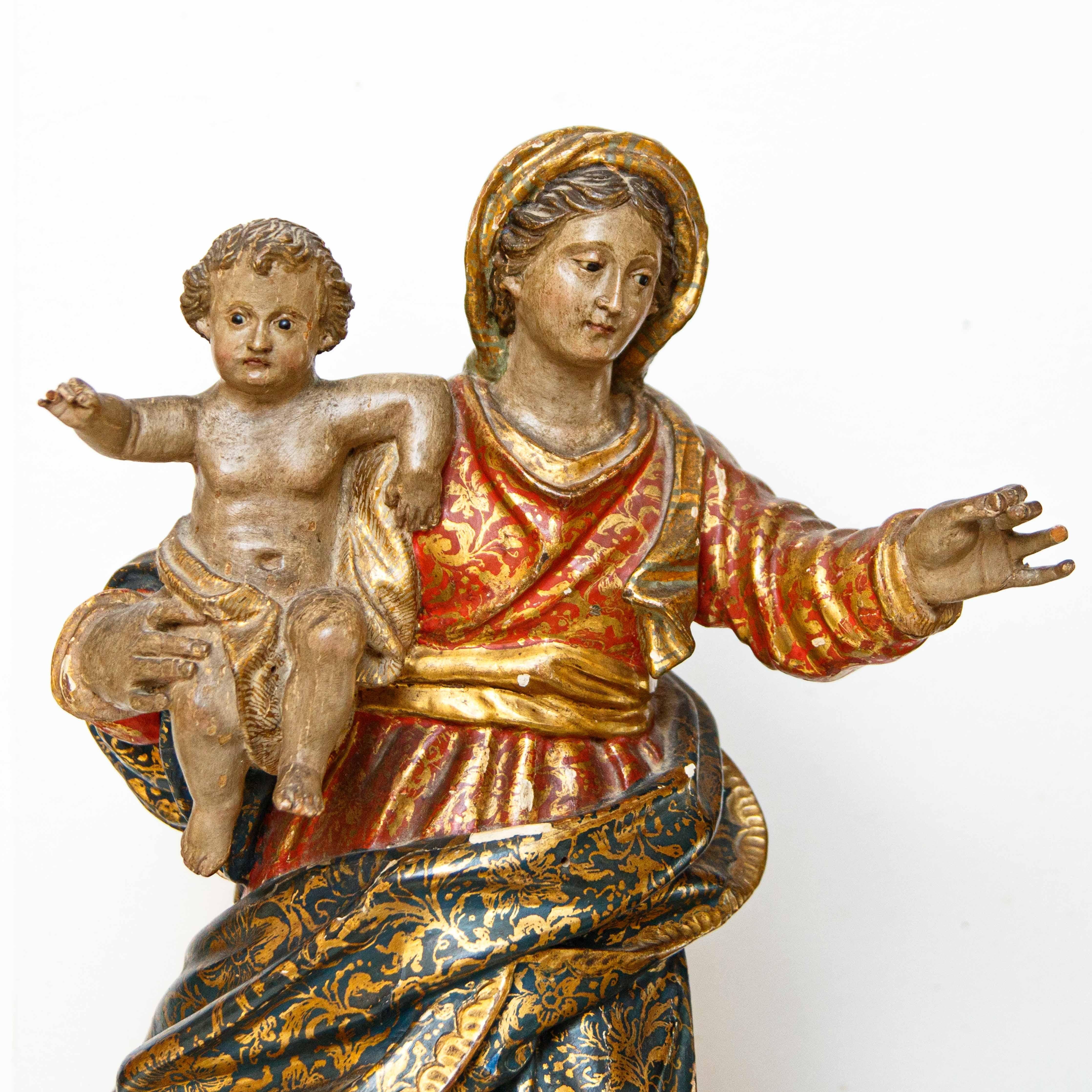 Cerchia di Anton Maria Maragliano, Madonna in gloria con il Bambino en venta 1