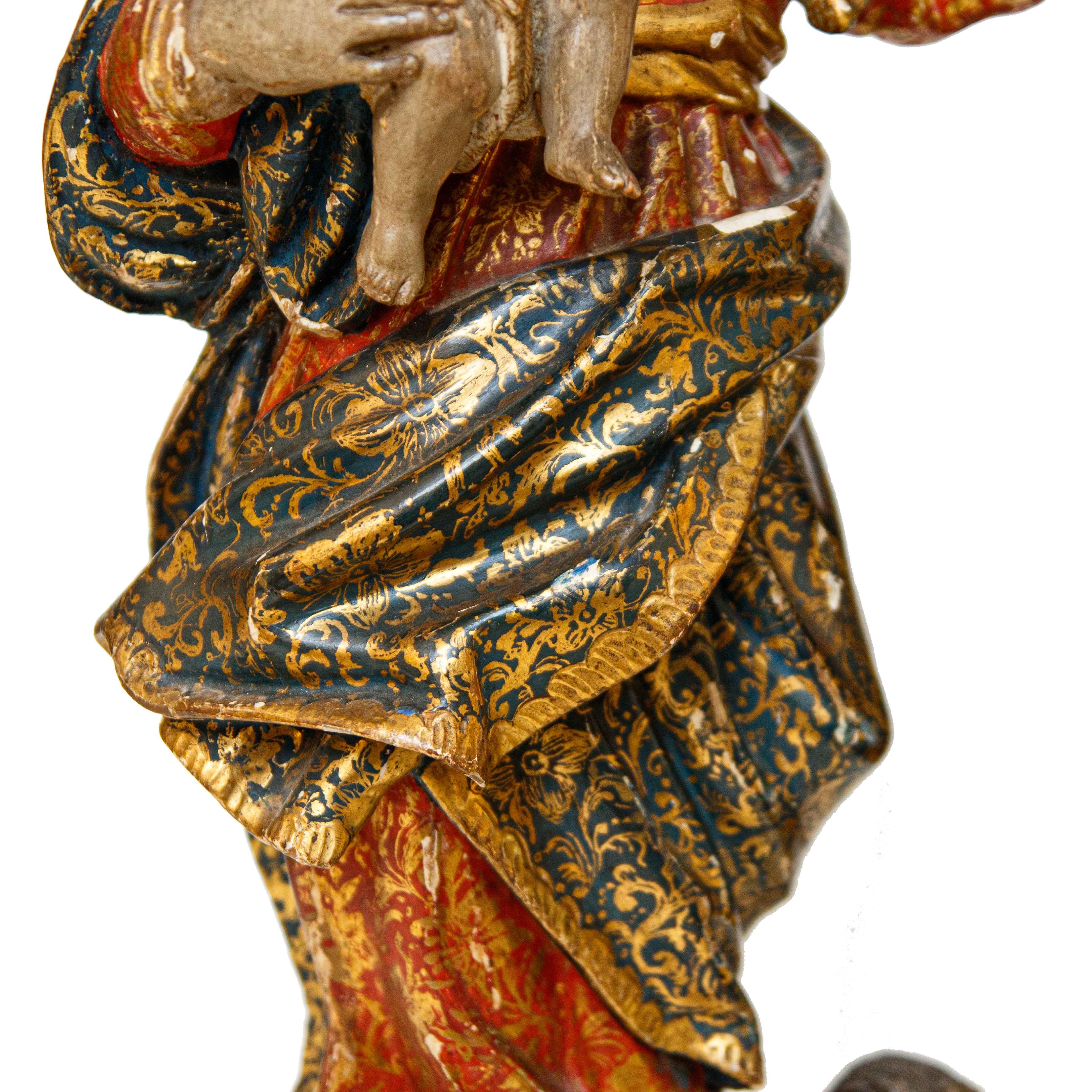 Cerchia di Anton Maria Maragliano, Madonna in gloria con il Bambino en venta 6