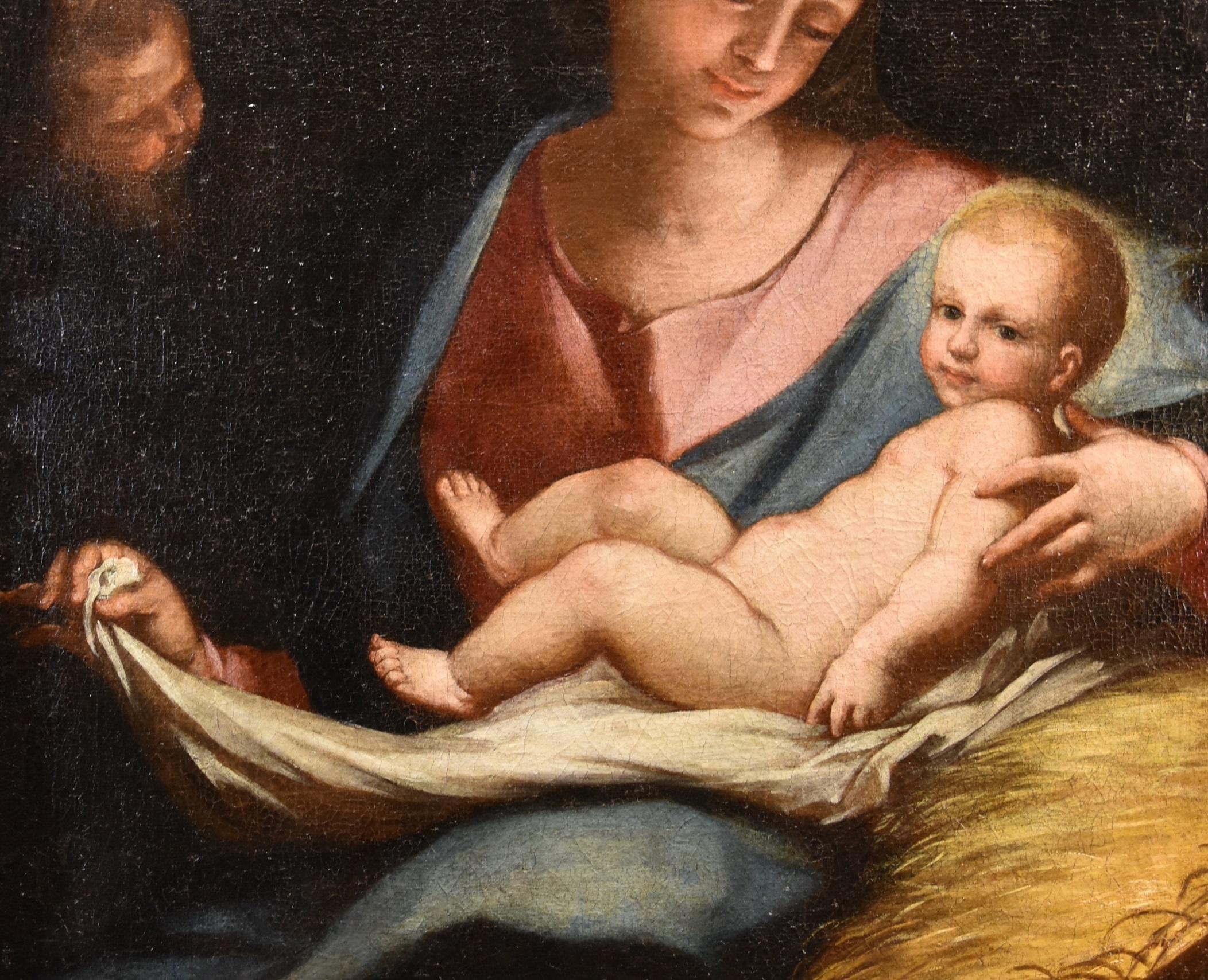  Madonna Maria Piola Gemälde Öl auf Leinwand 17/18. Jahrhundert Alter Meister Religiös im Angebot 7