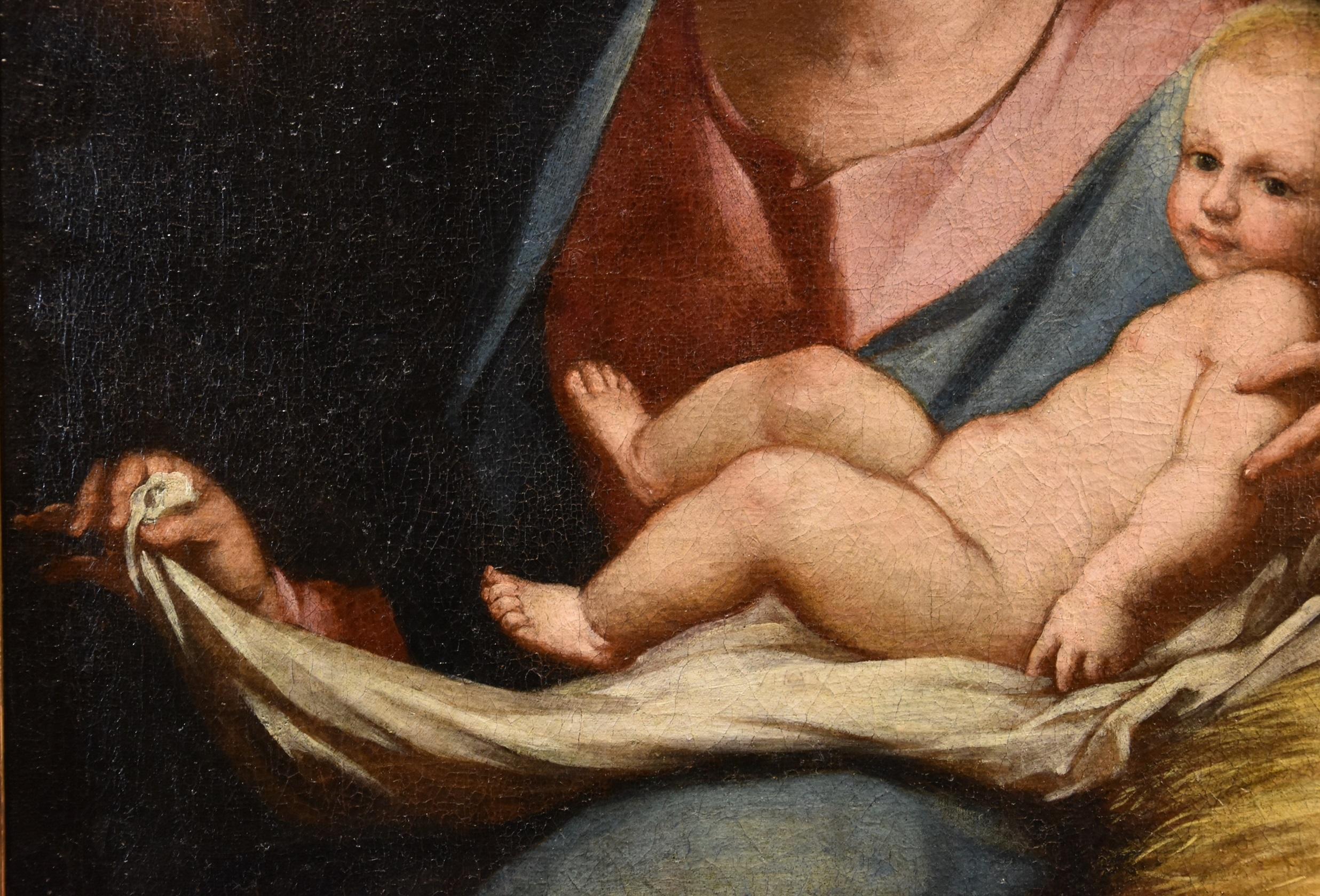  Madonna Maria Piola Gemälde Öl auf Leinwand 17/18. Jahrhundert Alter Meister Religiös im Angebot 9