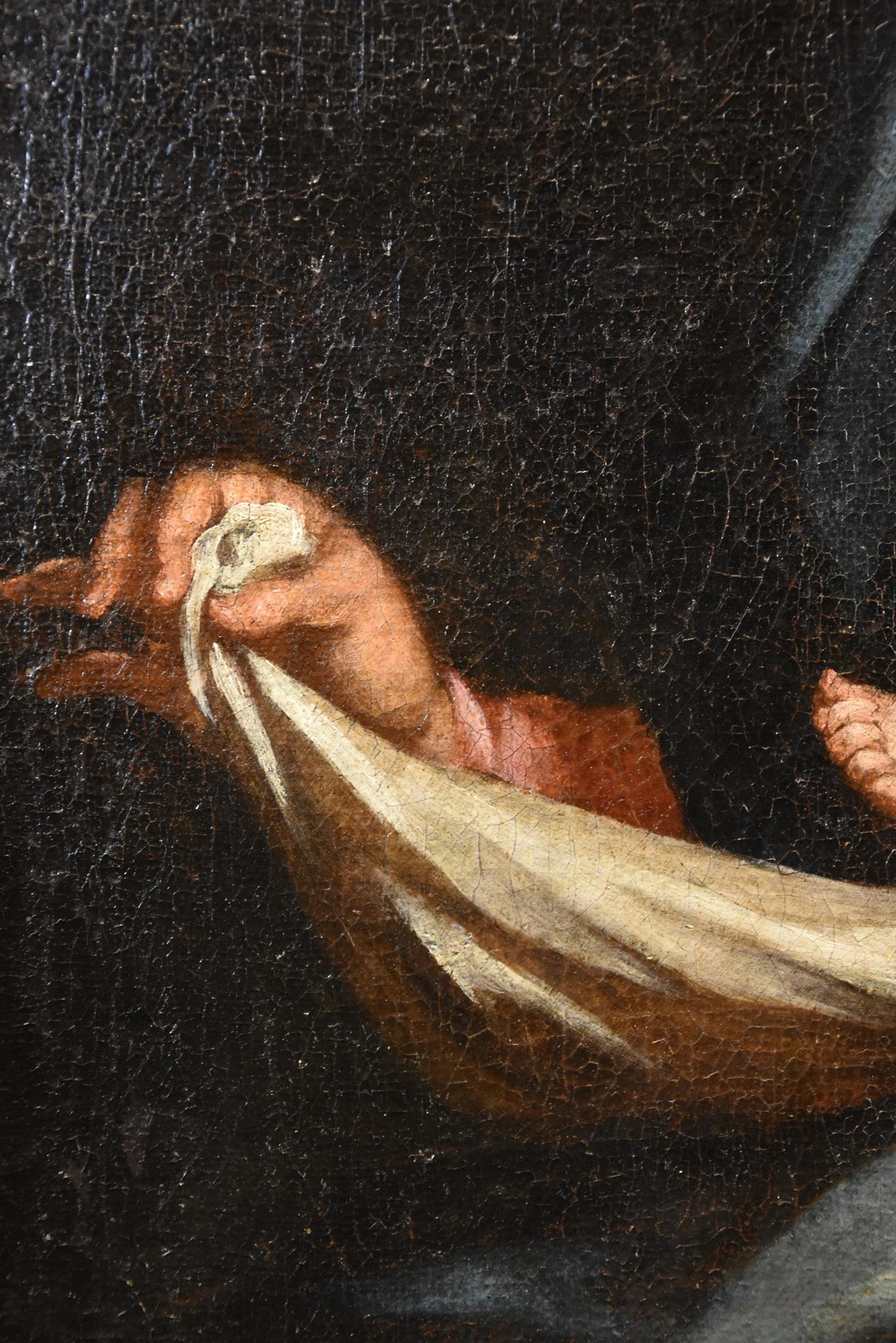  Madonna Maria Piola Gemälde Öl auf Leinwand 17/18. Jahrhundert Alter Meister Religiös im Angebot 3