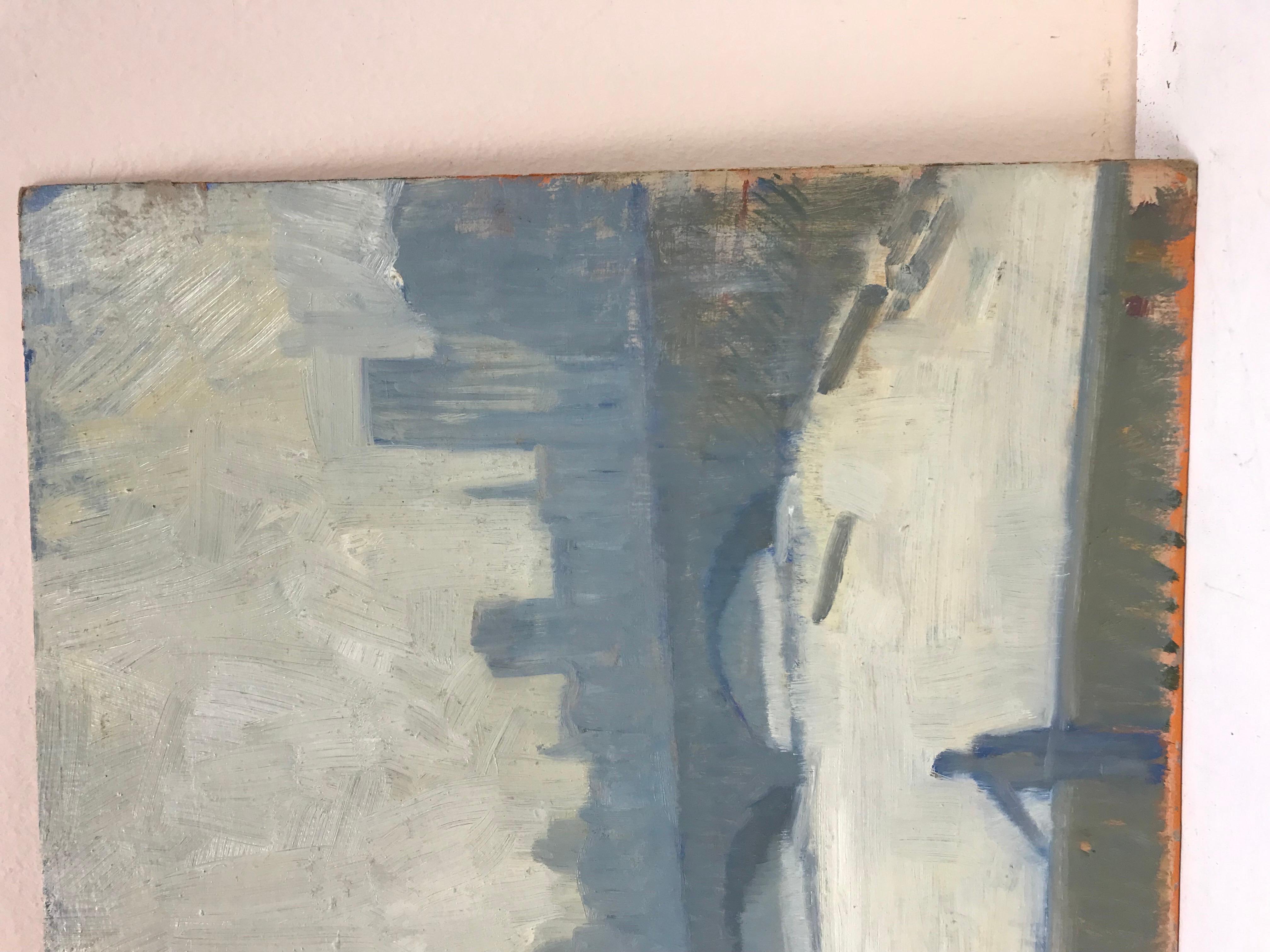 Artista/ Scuola: Anton Matthews 1925- 2008, firmato con le iniziali nell'angolo in basso

Titolo: Lo skyline di Londra, dal fiume Tamigi

Medium: pittura a olio su tavola, senza cornice

tavola: 12,5 x 16 pollici

Provenienza: collezione privata,