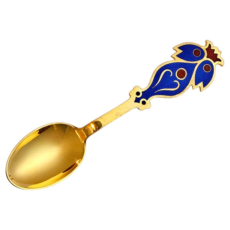 Anton Michelsen Weihnachtslöffel aus vergoldetem Silber für 1974 im Angebot bei 1stDibs Deutschland