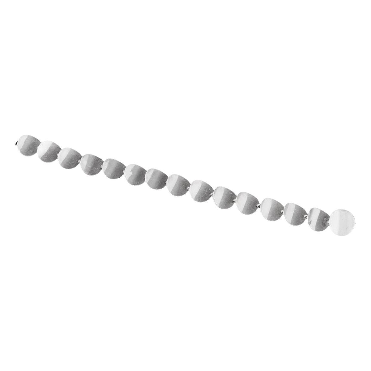Anton Michelsen, Denmark. Modernist sterling silver bracelet with circular links For Sale