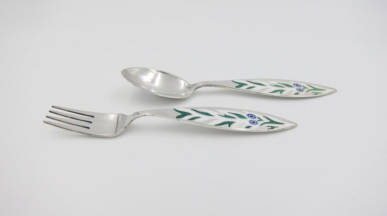 A Danish Gilded Christmas Fork Michelsen 1983