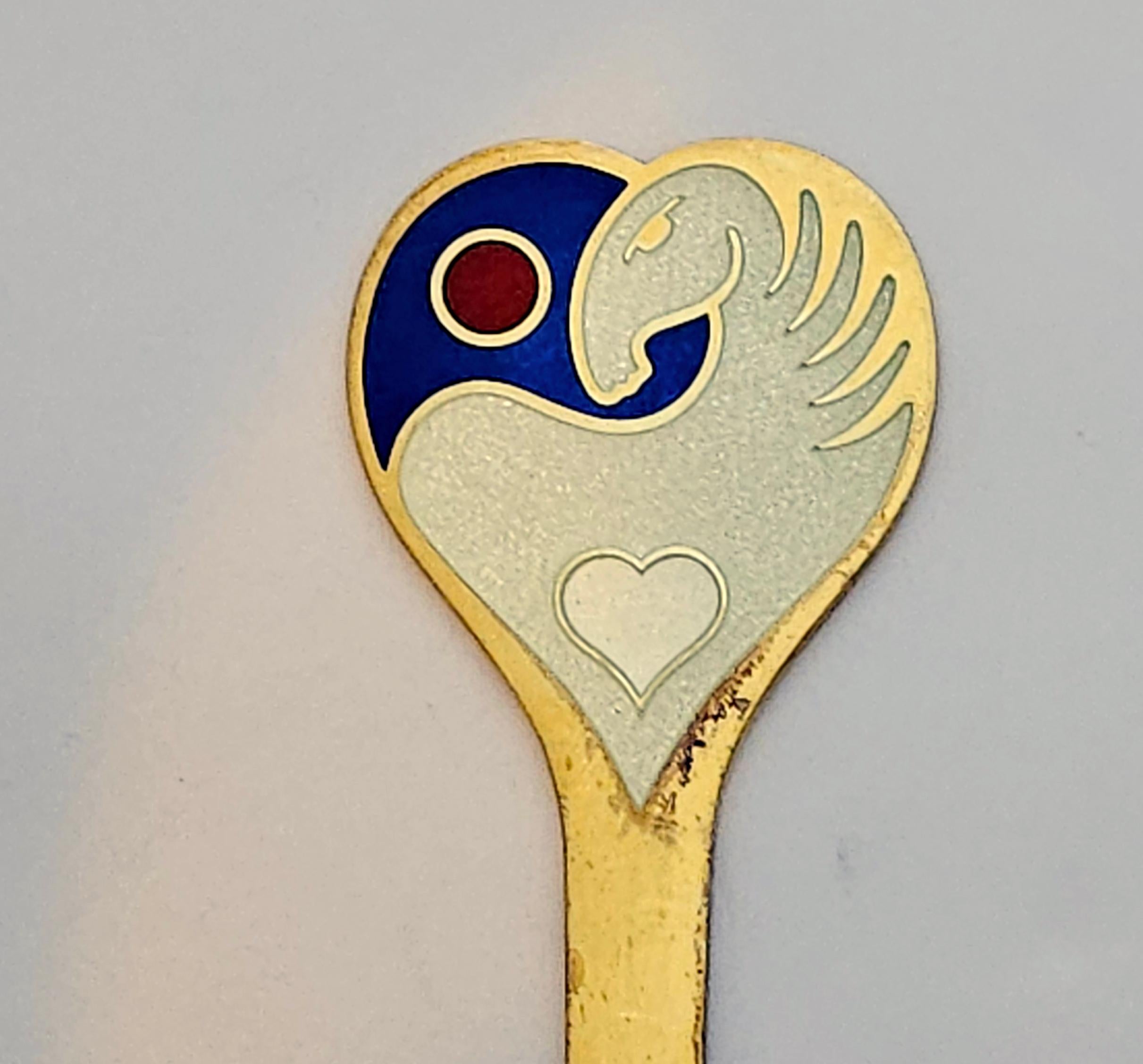 Mid-Century Modern Cuillère de Noël de 1978 en argent sterling et en vermeil d'Anton Michelsen en vente