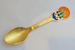 Anton Michelsen Sterling Silver Gilt Christmas Spoon for 1979