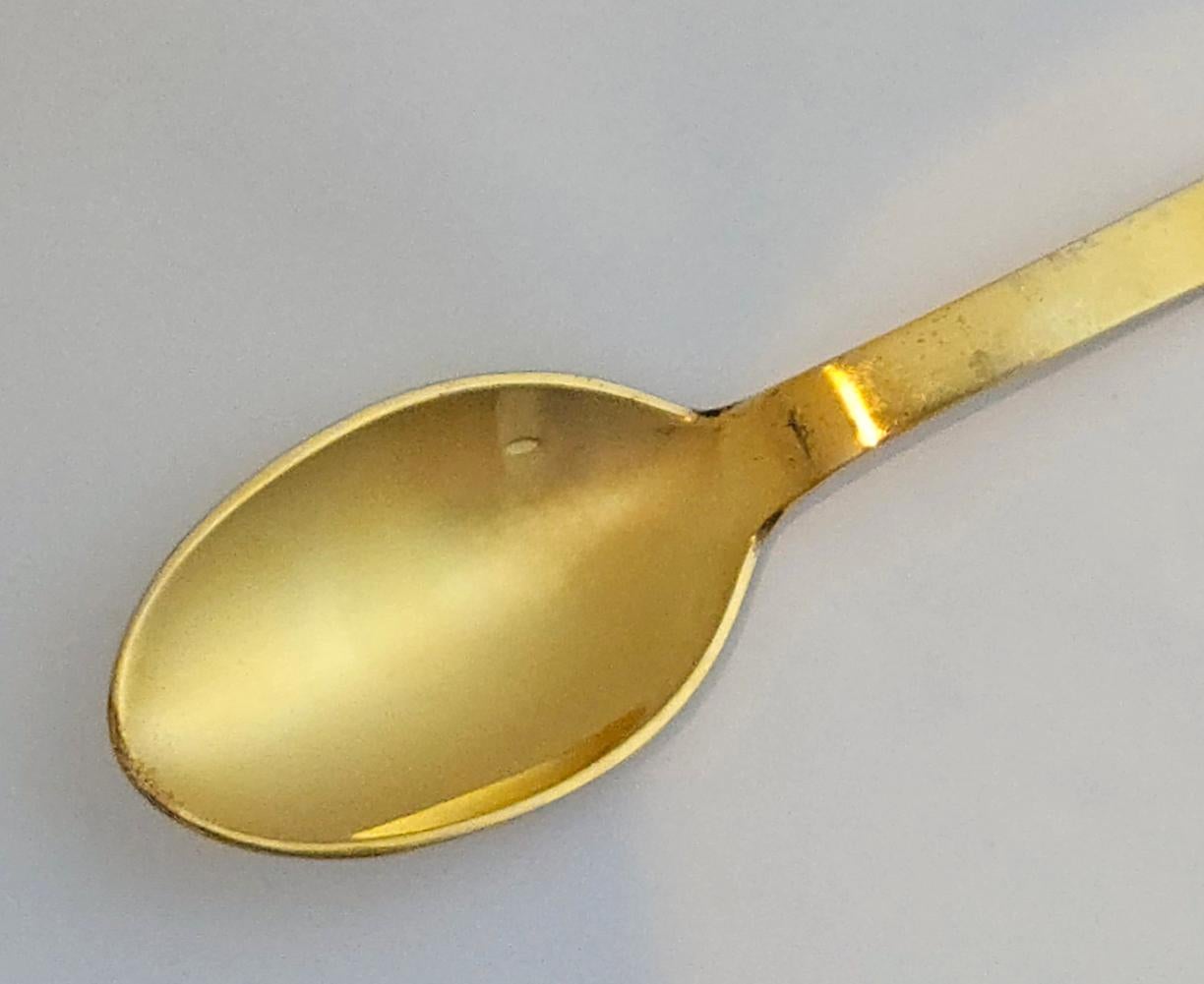 Anton Michelsen Sterling Silver Gilt Christmas Spoon for 1979 Bon état - En vente à Downingtown, PA