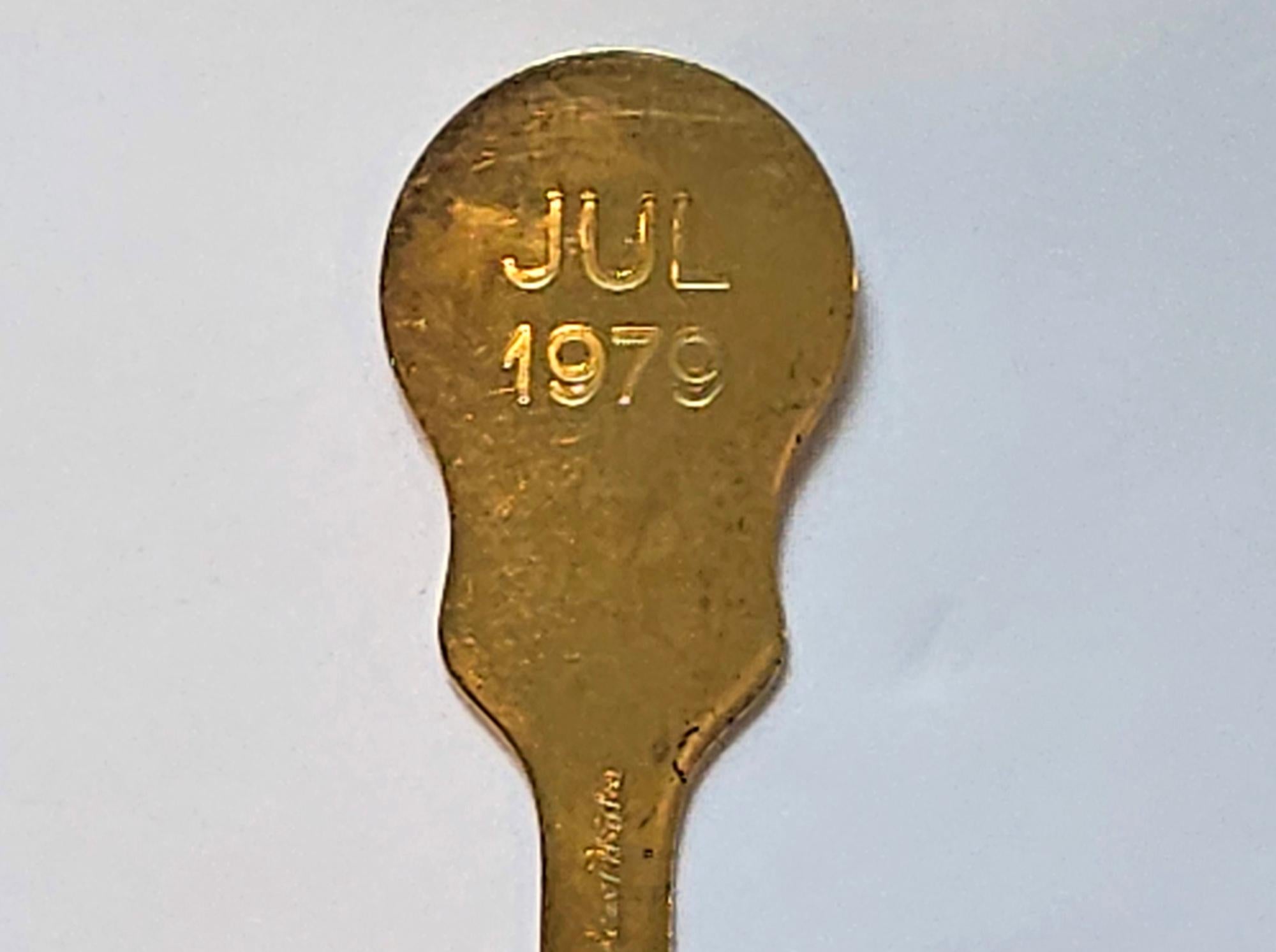 Fin du 20e siècle Anton Michelsen Sterling Silver Gilt Christmas Spoon for 1979 en vente