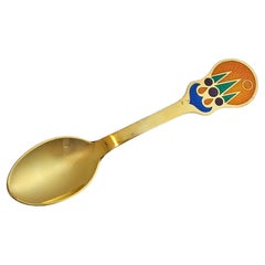 Anton Michelsen Sterling Silver Gilt Christmas Spoon for 1979