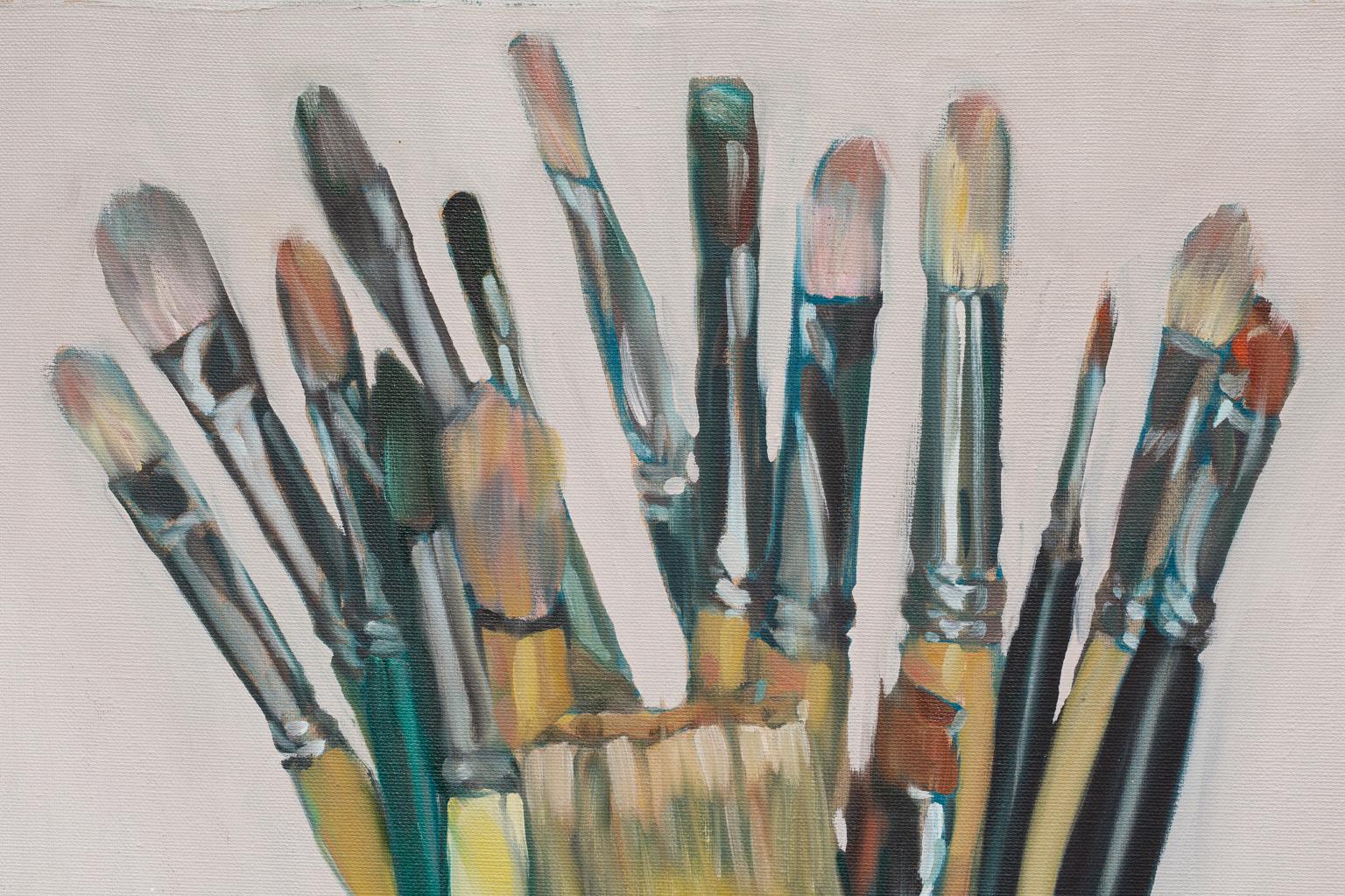 paintings of paint brushes