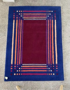 Anton Moseler, künstlerischer handgetufteter Teppich von Tisca, Schweiz, 1990er Jahre