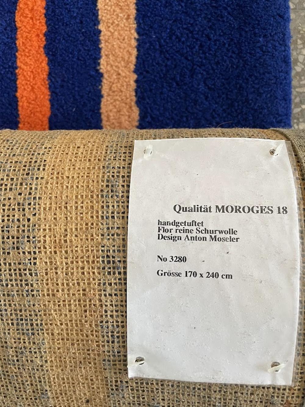 Anton Moseler Artistic Hand Tufted Rug by Tisca Switzerland 1990s In Excellent Condition For Sale In Debrecen, HU