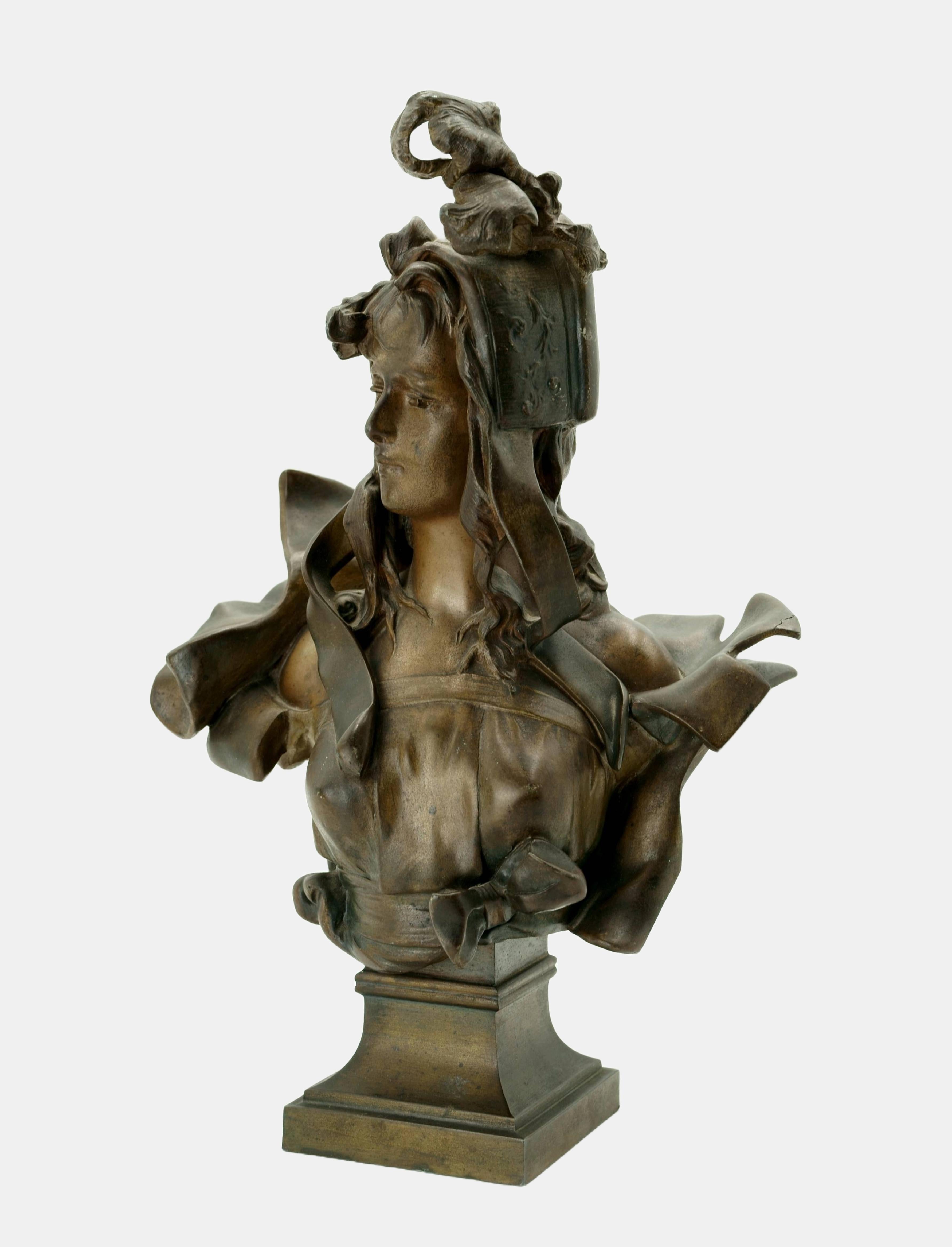 Buste of a young woman / - The Opulence of Beauty - - Sculpture de Anton Nelson