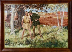 “Speak wi’ me after the plowing.” Illustration for The Saturday Evening Post