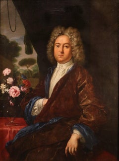 Portrait Gentleman Mengs Paint 18. Jahrhundert Öl auf Leinwand Altmeister