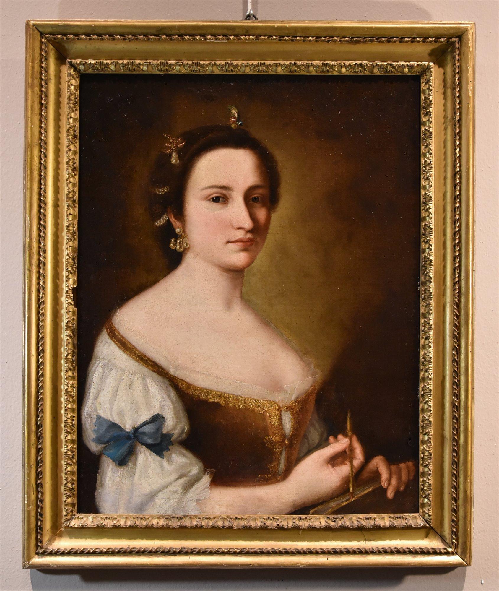 Anton Raphael Mengs (Aussig, 1728 - Rome, 1779) Portrait Painting - Portrait Young Girl Mengs Paint 18th Century Oil on canvas Old master Woman Art