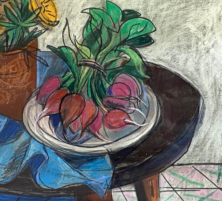 “Flowers and Radishes” - American Modern Art by Anton Refregier