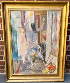 "Lúpulo escocés" Realismo social de mediados del siglo XX WPA Escena moderna americana Años 50 SF