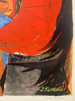 DESCUBRIMIENTO DEL ORO - Serigrafía muy grande - Artista WPA - Murales de California