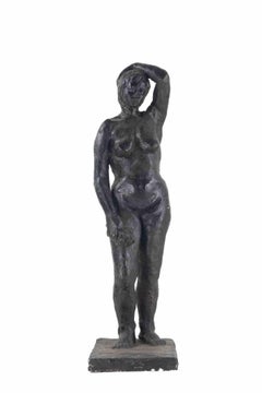 Nude of Woman - Sculpture by Anton Russev - 1960s