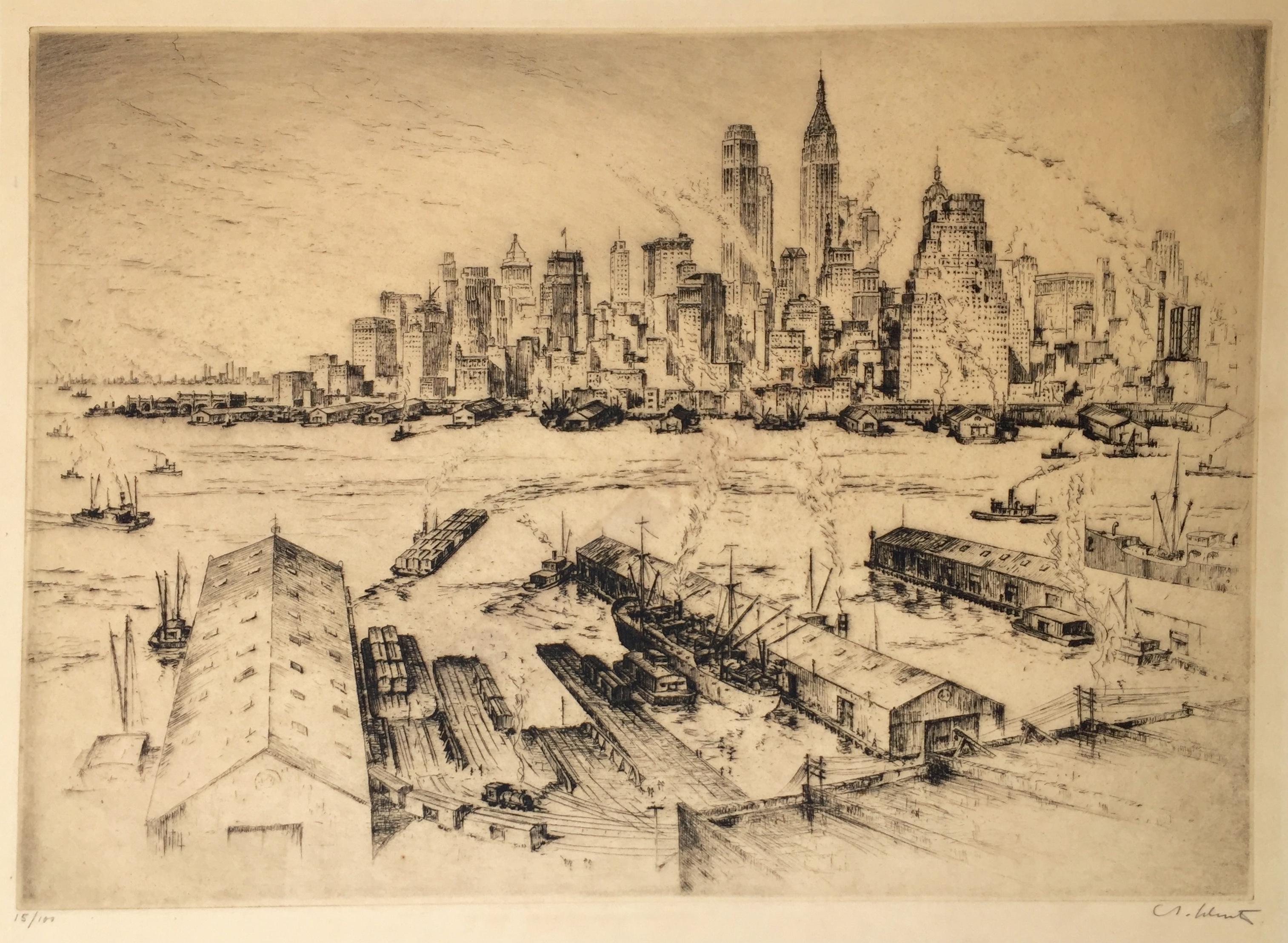 Anton Schutz Landscape Print - MANHATTAN