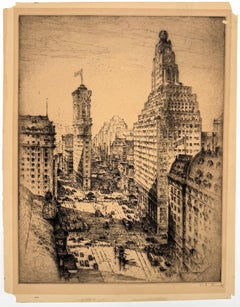 Cañón de la Séptima Avenida, de Nueva York en Grabados