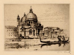 Venise, Maria della Salute" - Impressionnisme des années 1930