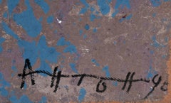 Yoko Ono y John Lennon, pintura conceptual en técnica mixta de Anton Solomoukha