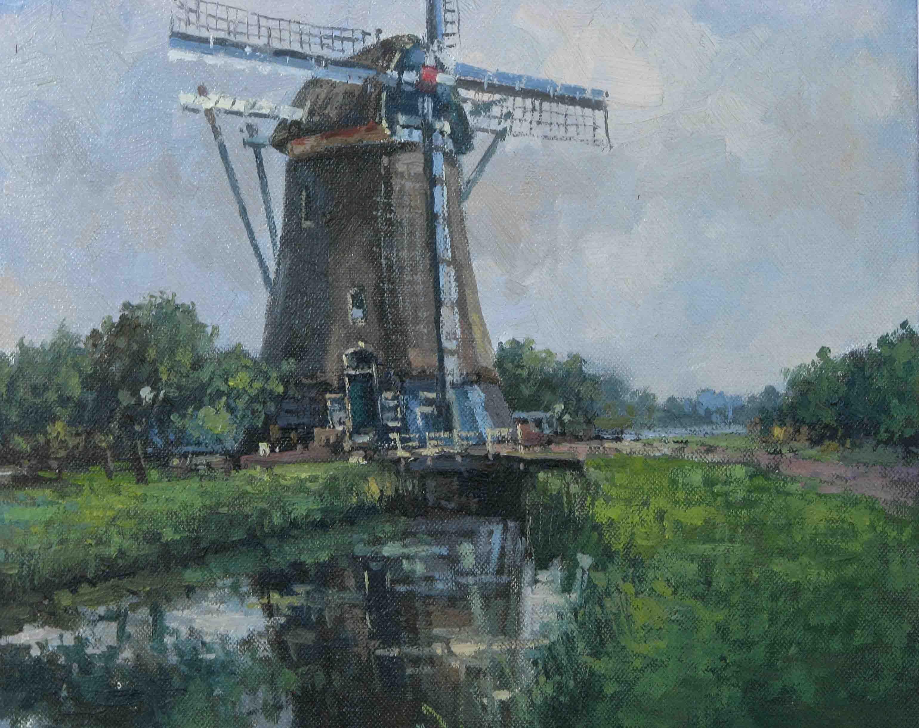 Anton Van Unen Oil on Canvas 'Dutch 1918-2010' In Good Condition For Sale In Ottawa, Ontario