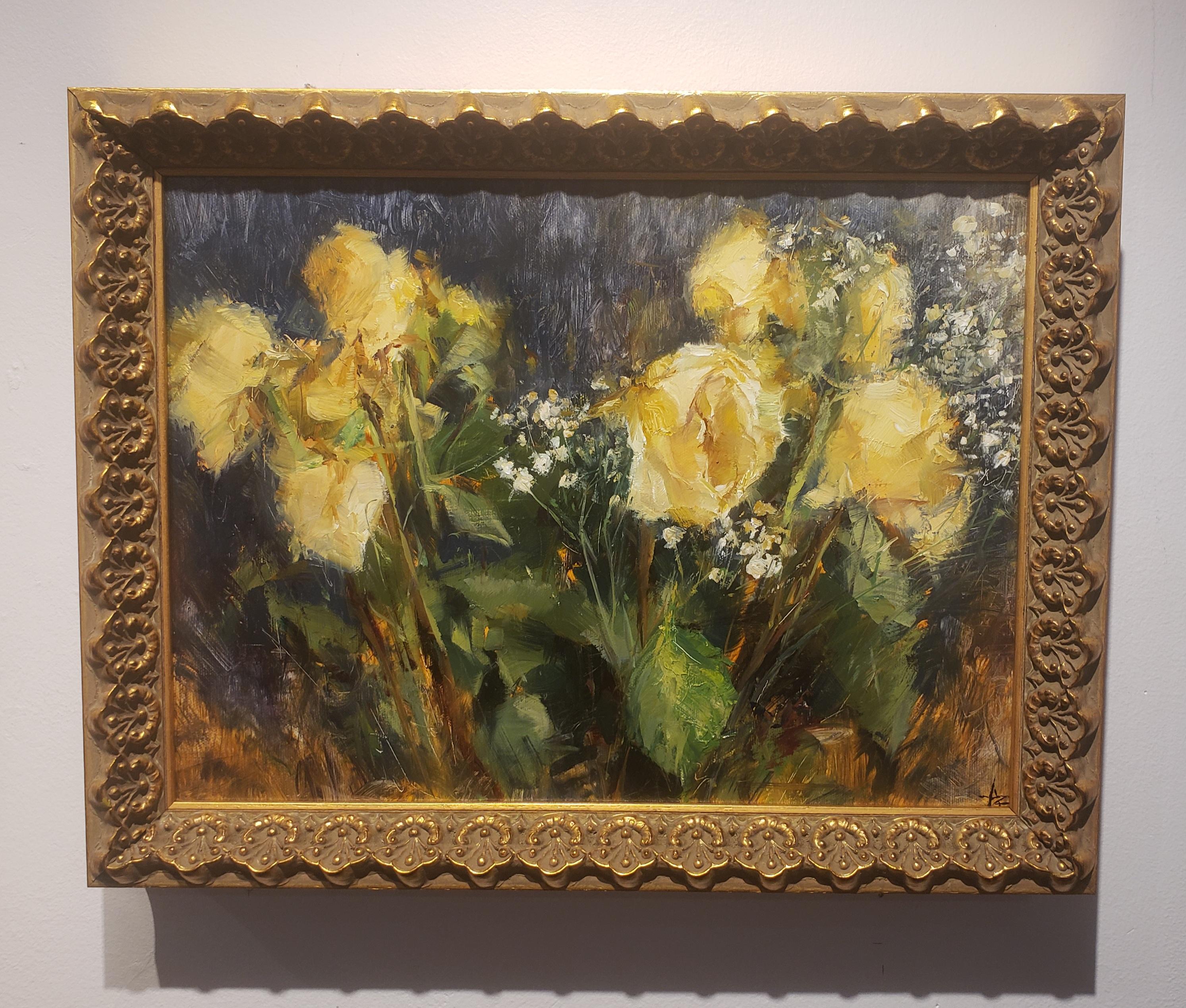Yellow Roses, Still-Life, Impressionism , Classical, Florence Academy  Of Art