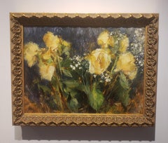 Roses jaunes, Nature morte, Impressionnisme, Classical, Florence Academy  d'art