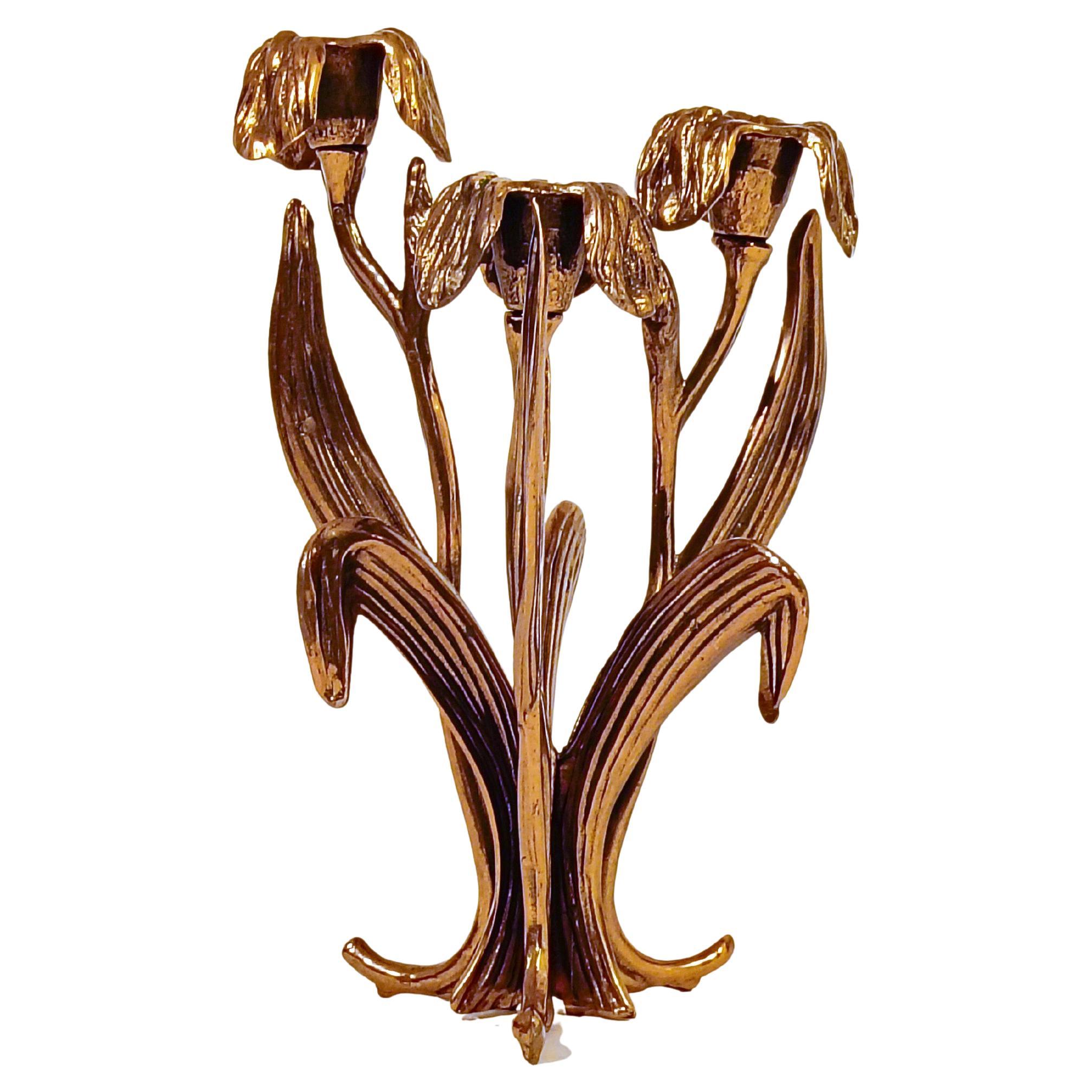 Antonella Caprio Saviato. Portacandele in stile Art Nouveau, Italia, anni '60