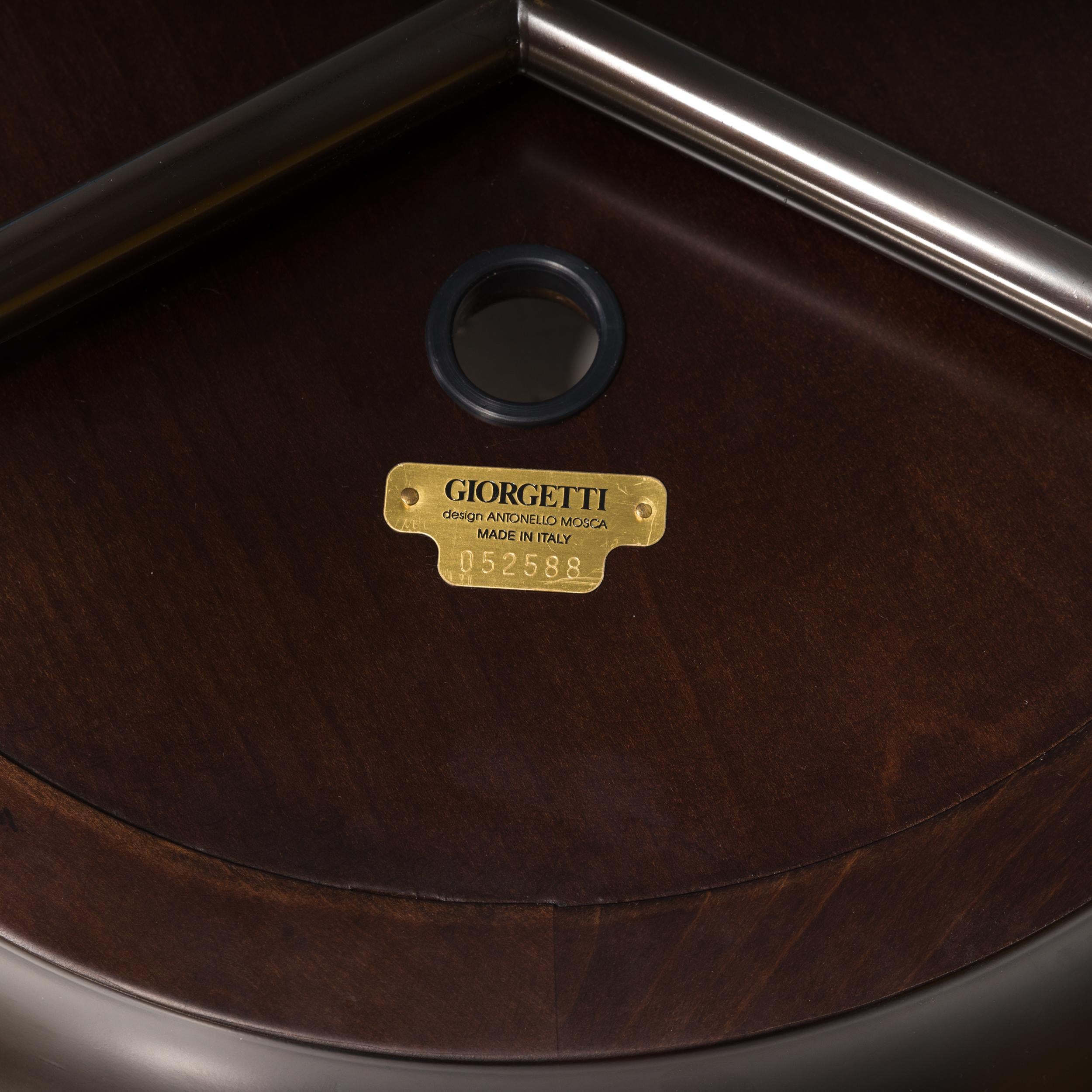 Giorgetti by Antonello Mosca Athene Wooden Round Side Table 1