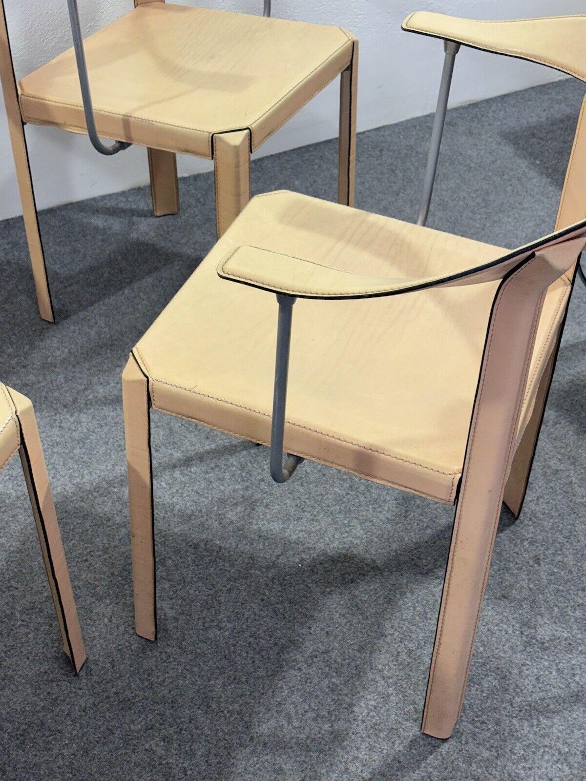 Antonello Mosca Ycami Set de 4 fauteuils 1980's Modern Design en vente 4