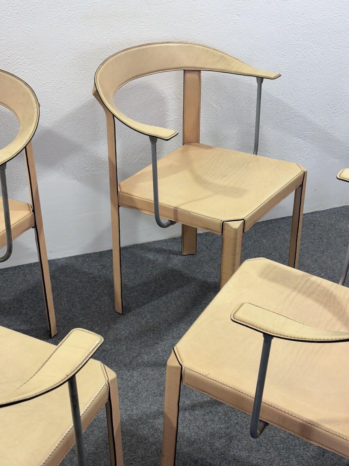 Antonello Mosca Ycami Set de 4 fauteuils 1980's Modern Design en vente 5
