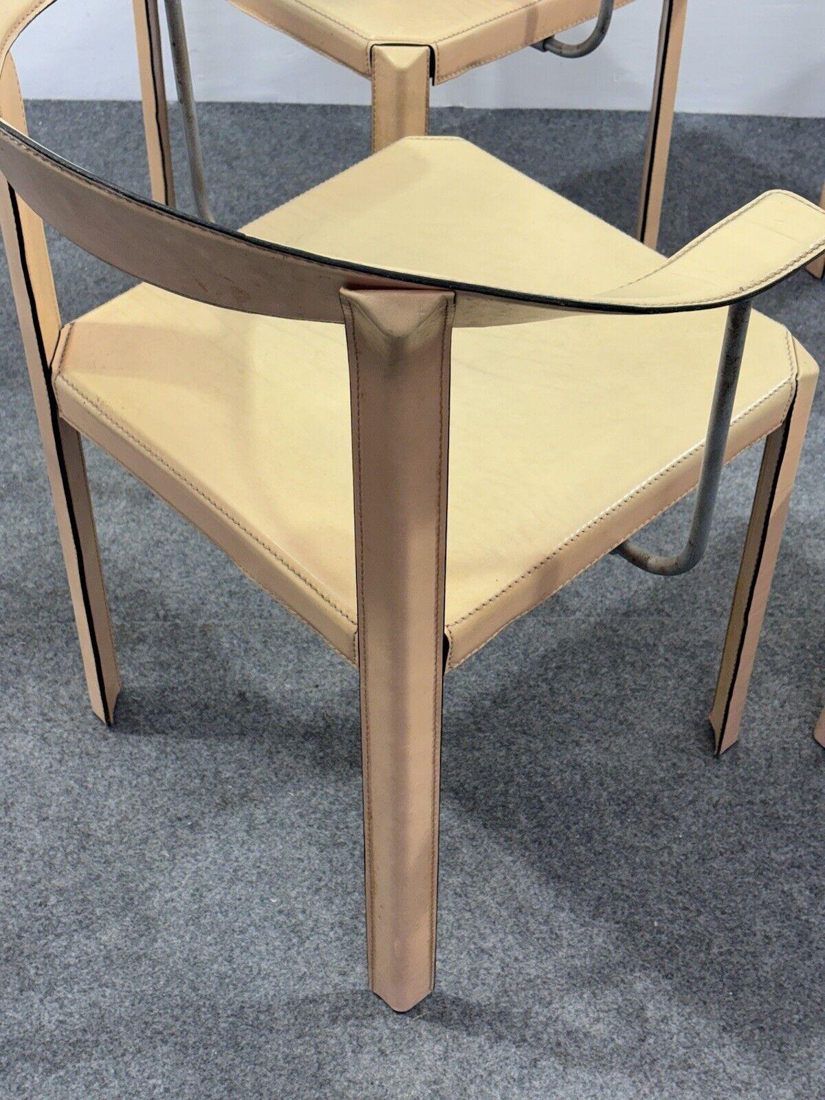Antonello Mosca Ycami Set de 4 fauteuils 1980's Modern Design en vente 6