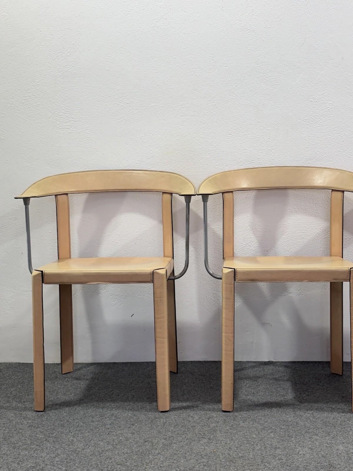 Antonello Mosca Ycami Set 4 Poltroncine Design 1980’s Modernariato im Angebot 7